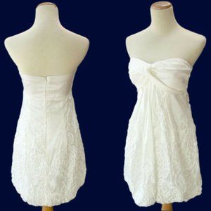 WINDSOR Ivory Floral Strapless Evening Party Sz 7